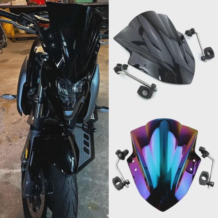 For CFMOTO 300NK 650 NK 650NK 400NK 250NK Adjustable Bracket 7/8" 22mm Handlebar Windscreen Screen