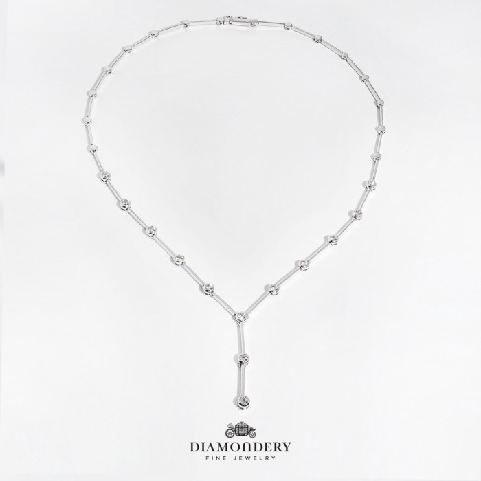 สร้อยคอเพชร Bezel Diamond Drop Necklace