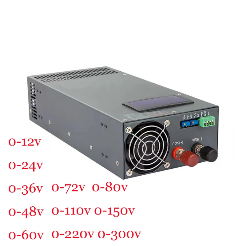 2000W Adjustable Switching Power Supply 12V 24V 36V 48V 60V 72V 110V 220V 160A 83V 55A 41A 33A 27A