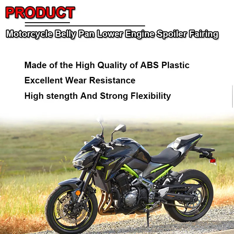 Fit For KAWASAKI Z900 ZR900 Z 900 ZR 900 2017 18 19 Motorcycle Belly Pan Engine Spoiler Lower Fairi