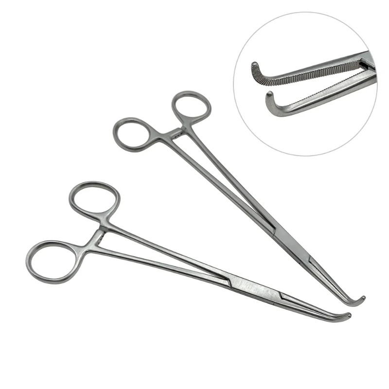 Hemostatic Forceps Kidney Pedicle Clamp Locking Clamps Arterial Forceps Stainless Steel plastic sur