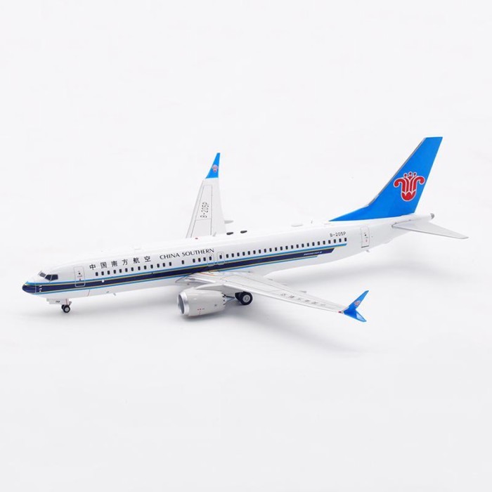 Aviation AV2104 China Southern Airlines Boeing B737-8MAX B-205P เครื่องบินรุ่น 1/200