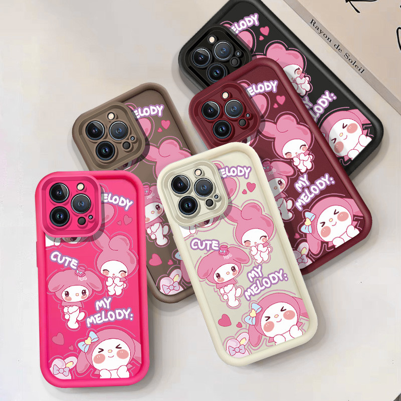 แฟชั่นน่ารัก My Melody เคสโทรศัพท์สําหรับ Realme 7i 8 8i 8 Pro 10 / Realme 2 Pro / C17 C21 C31 C33 C