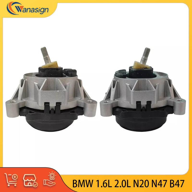 2pcs Engine Parts Front Left Right Trans Motor Mount set For BMW 1 2 3 4 1.6L 2.0L L4 1.6T 2.0T N20