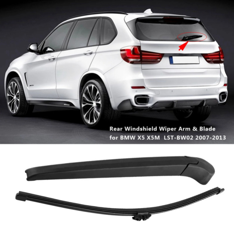 Car Auto Rear Windscreen Windshield Wiper Arm & Blade For BMW X5 X5M LST-BW02 2007-2013