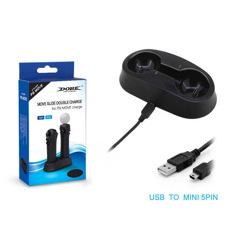 DOBE PS4/PS3 Move Handle Dual Charger MOVE Wireless Handle Charger Dual Charger TP3382
