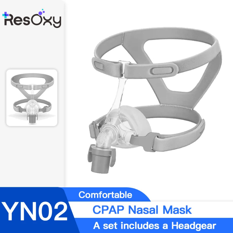 YUWELL Cpap Nasal Mask CPAP Mask With Headgear Silicon Gel Cushions for Sleep Apnea Nasal mask APAP