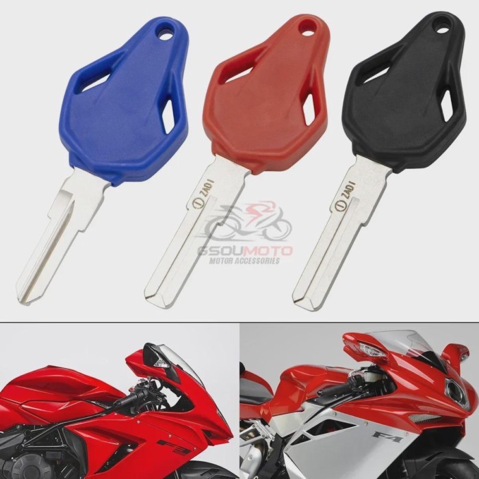 Motorcycle Accessories Motor Part For MV AGUSTA F4 F3 675 800 920 1000 1090 R RR Embryo Blank Keys
