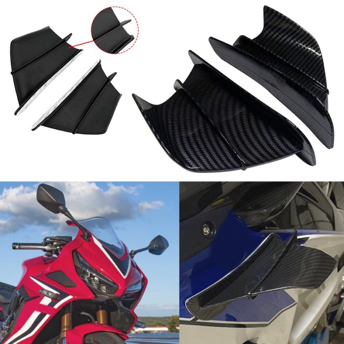 Fit For HONDA CBR650R CBR650F CBR500R CBR1000RR Motorcycle Winglet Aerodynamic Wing Kit Spoiler Fit