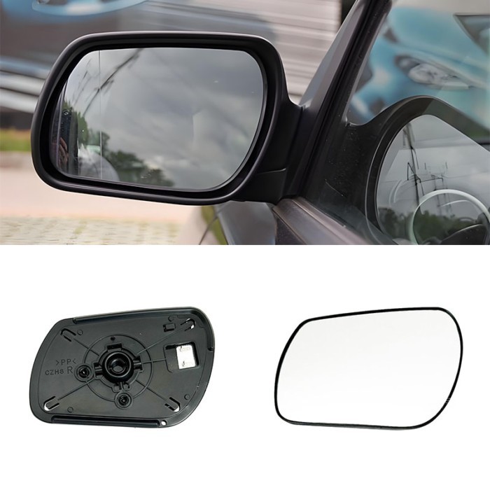 Heated glass for Mazda 2 3 6   rearview mirror lenses and reflective surfaces.BP4M691G7 / BP4L691G1