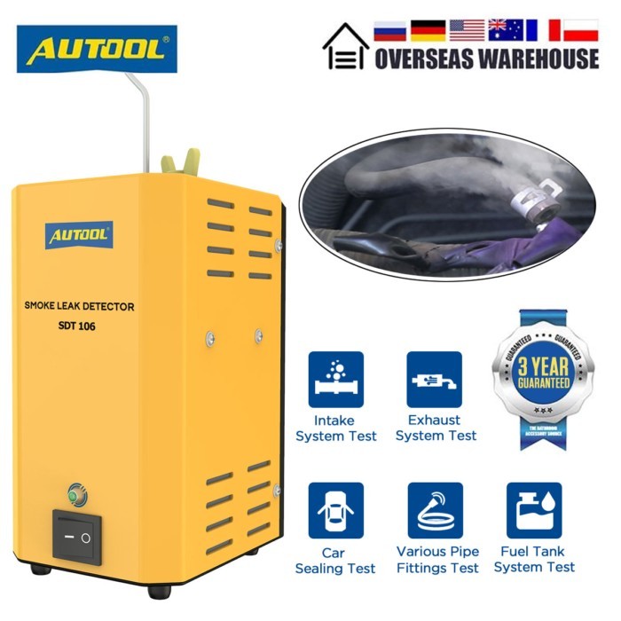AUTOOL SDT106 Smoke Generator For Car EVAP Smoke Machine Tester Cars Smog Leak Detector Tester Smog