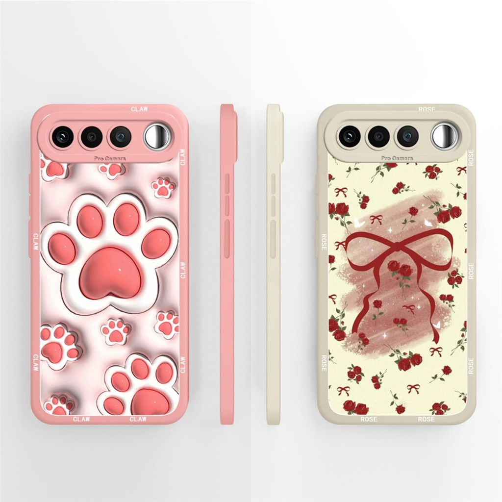 ปลอกสําหรับ Realme 16 5G เคสโทรศัพท์ป้องกันกล้องซิลิโคนอ่อนนุ่ม Pretty Bow ฝาหลังสําหรับ OPPO Real Me 16 Capa