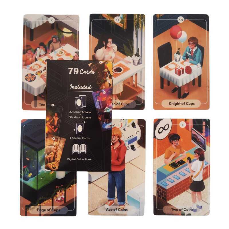 12x7 Story Tarot Stories Tarot เกมกระดานยอดนิยม 79 การ์ดภาษาอังกฤษ