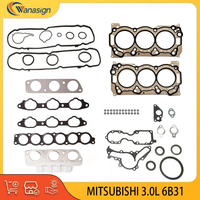 AUTO Engine Parts Full Gasket Kit For Mitsubishi Outlander 3.0L V6 24V GAS SOHC 6B31 3.0 L 2007-202