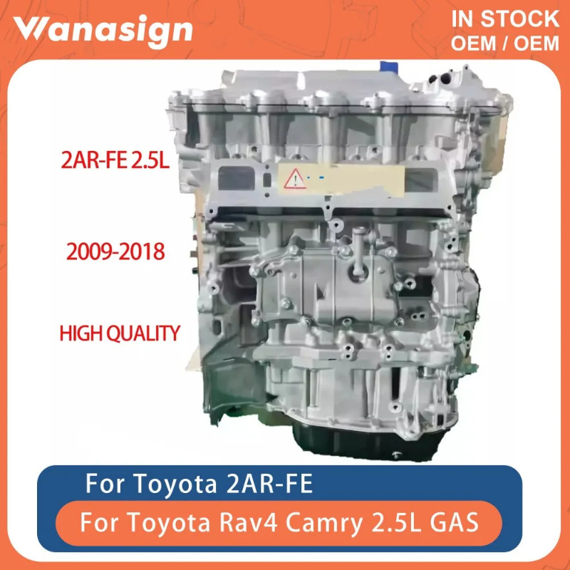 Engine Assembly Long Cylinder Block Fit 2.5 L For Toyota Rav4 Camry 2AR-FE 152CID 2.5L 2494CC L4 GA