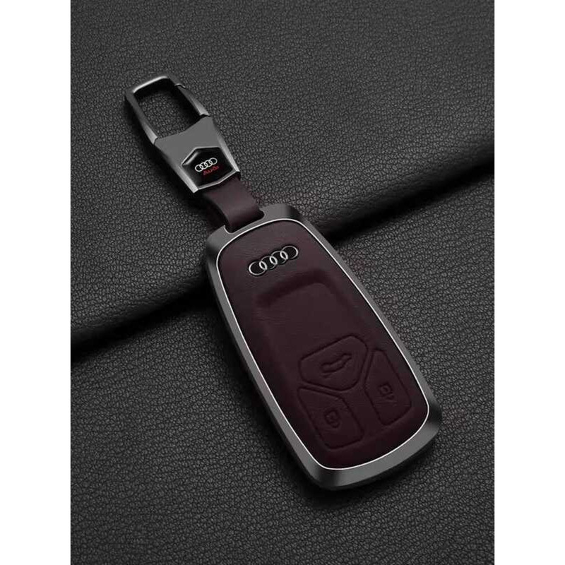 2025 Audi Q5L ฝาครอบกุญแจ A4L ผู้ชาย Q5 ความรู้สึกระดับไฮเอนด์ Q3 เฉพาะ A6 รถรวมทุกอย่างเปลือกโลหะหั