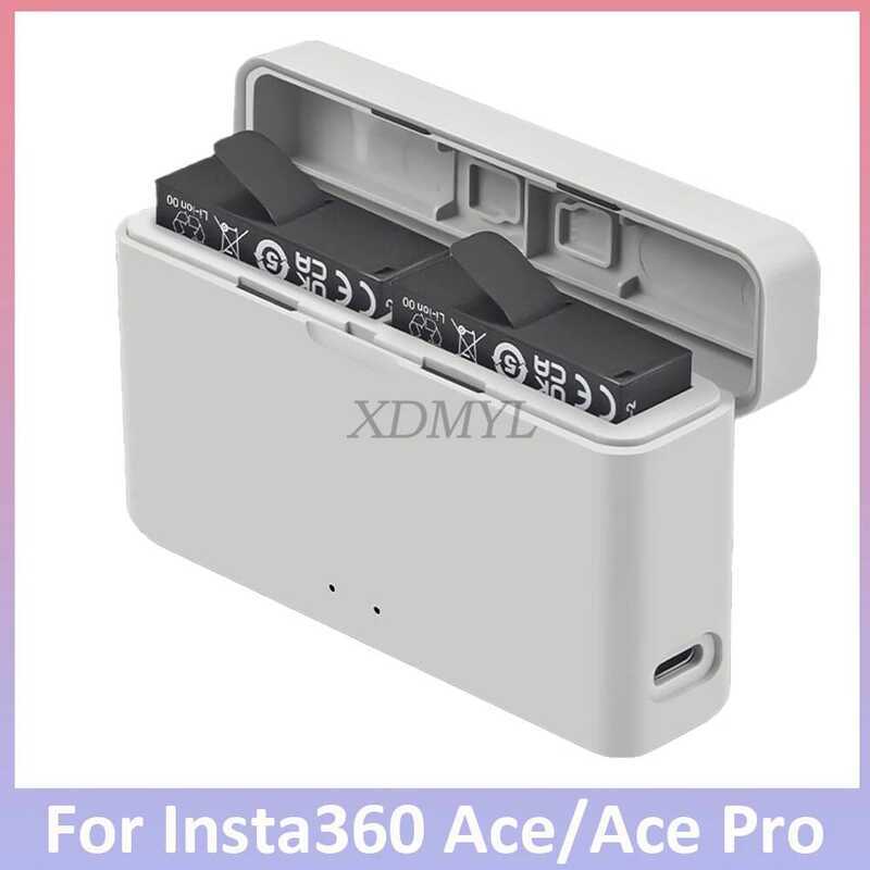 C For Insta360 Ace Pro/Ace 2-Ways Fast Charging Case Battery Charge Storage Station Battery For Ins
