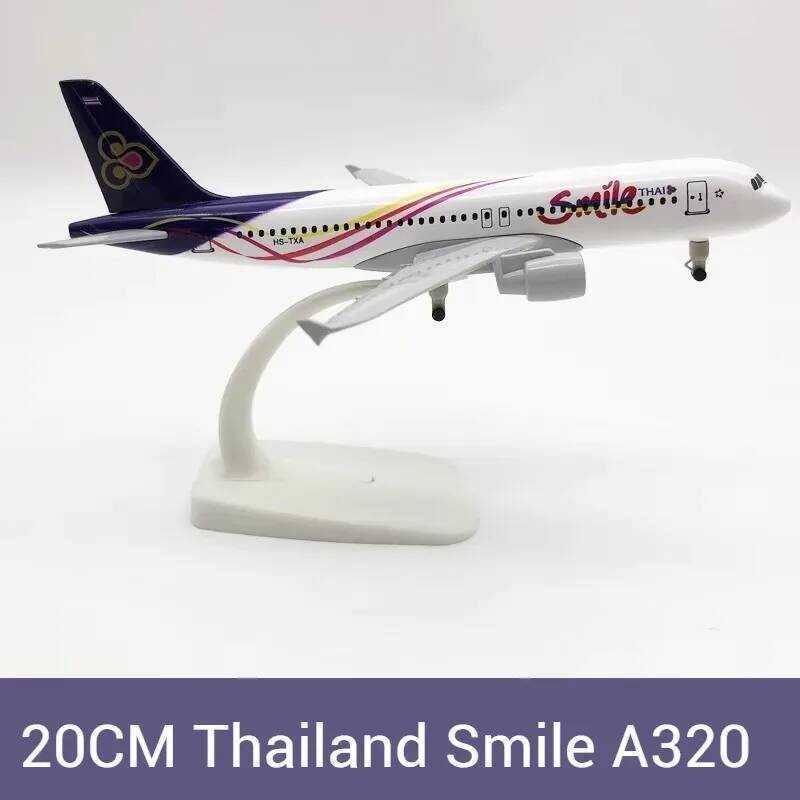 C 1:400 Scale Airbus Simulat Model 20Cm Alloy Metal Aircraft A320 Thai Airways Aircraft Model With