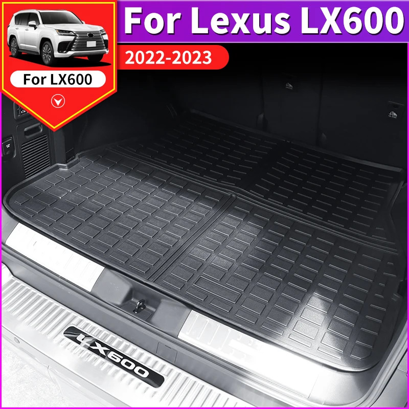 7 Seats Car Trunk Tail box mat For 2022 2023 Lexus 600 Lx600 LX 600 Interior Decoration Upgrade Acc