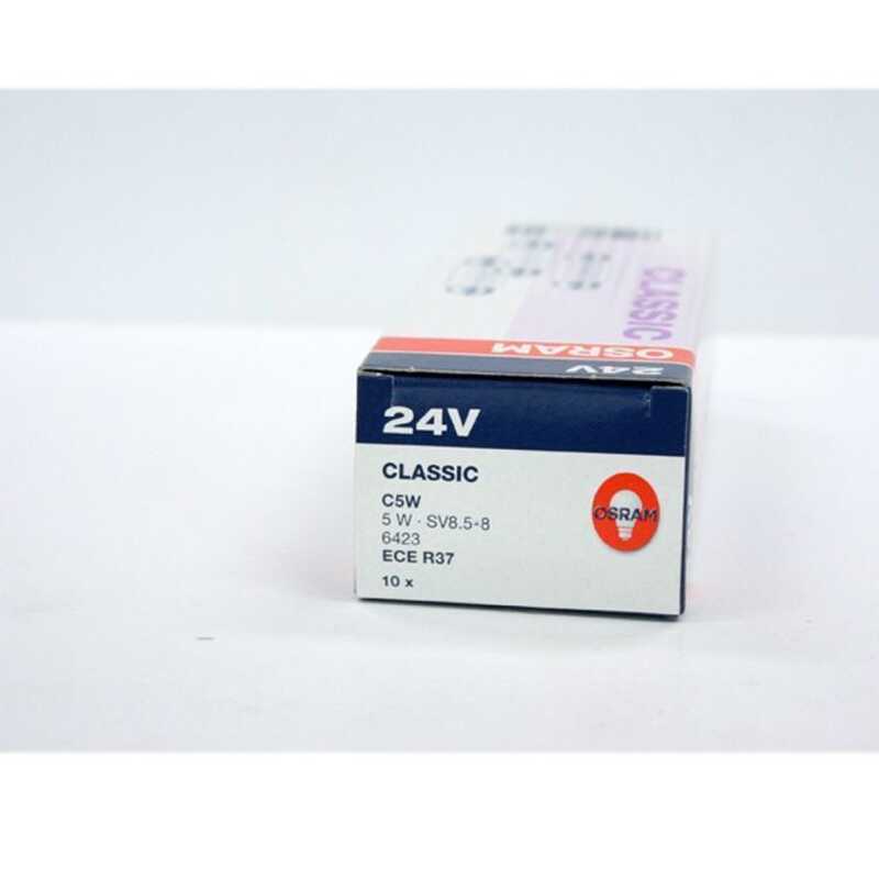 欧朗 OSRAM 24V C5W 6423 ORIGINAL 36-38MM SV8.5-8 双灯