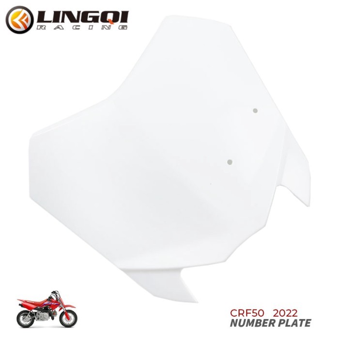LYNNCHI Motorcycle CRF50 Front Number Plate Name Plate Plastic Fender For  CRF 50 2022 Dirt Pit Bik