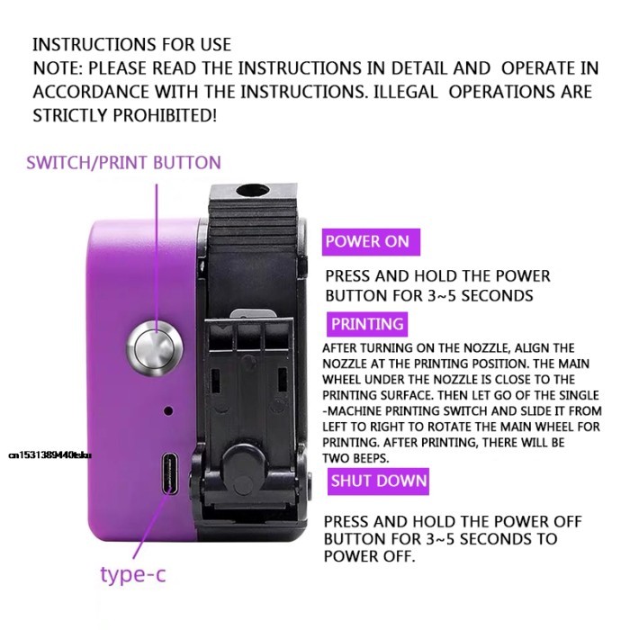 DiscountMini Inkjet Printer Handheld Intelligent Production Date Digital Multi-Functional Packaging