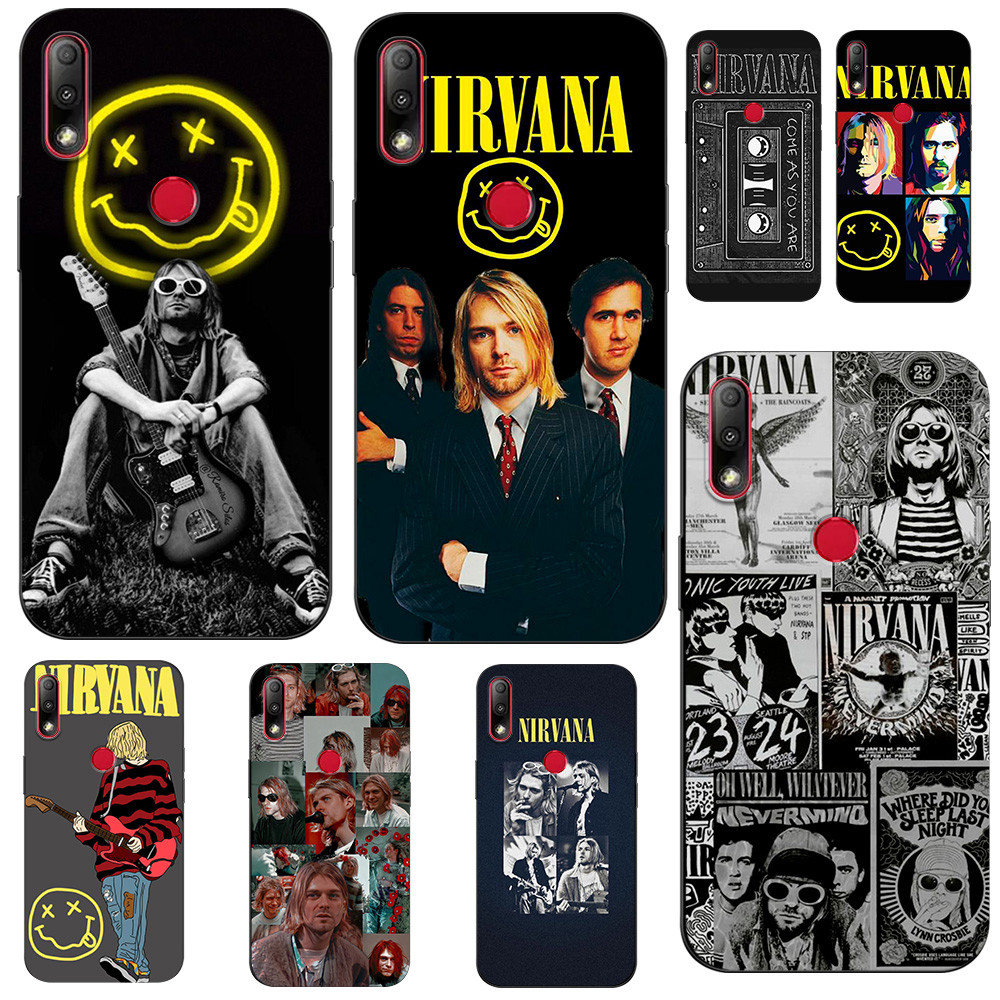 สําหรับ ASUS Zenfone max ZB634KL เคสโทรศัพท์ฝาหลังซิลิคอนสีดํา Tpu Nirvana Kurt Cobain