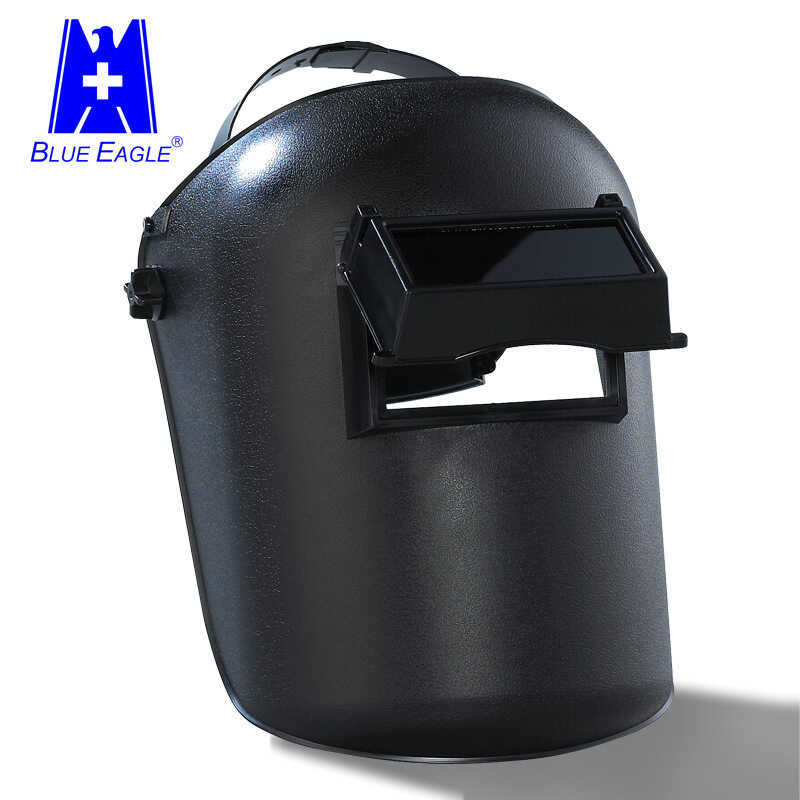 หน้ากากเชื่อม Blue Eagle 633P Splash-proof Strong Light Impact-proof CE หน้ากากเชื่อมติดหัวมาตรฐาน