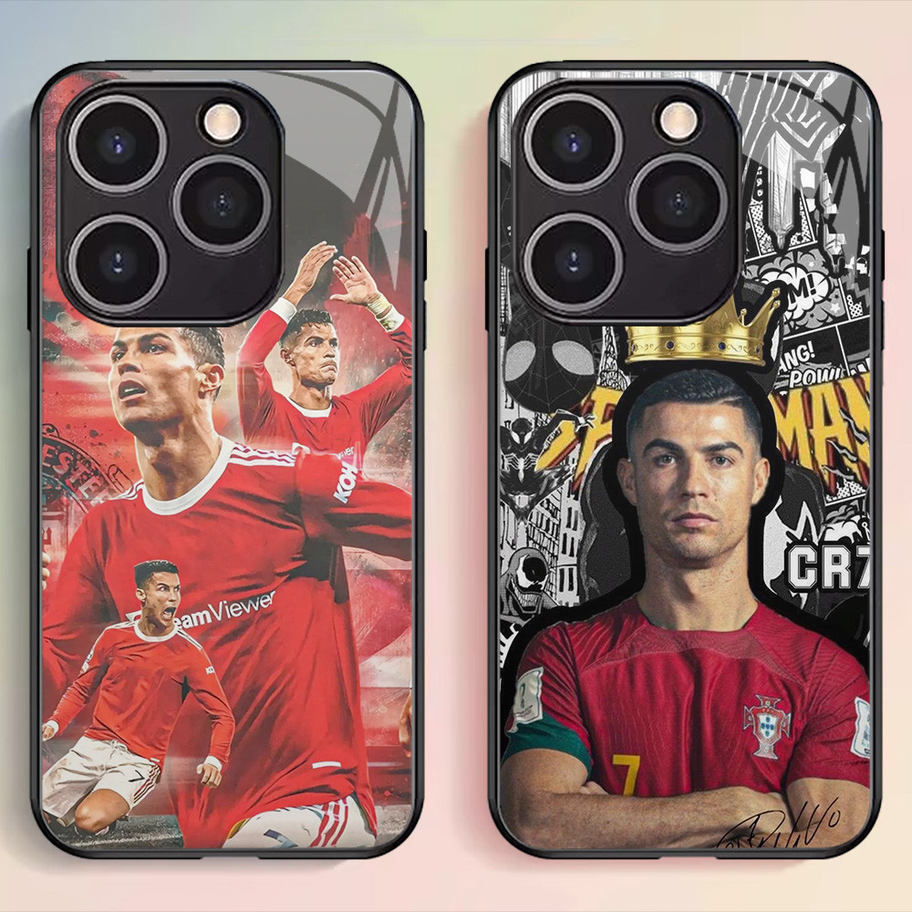 G-50 CR7 Ronaldo HD Glass Casing สําหรับ Infinix Hot Smart 8 HD Note 40 7 40i 30i Pro Plus Case