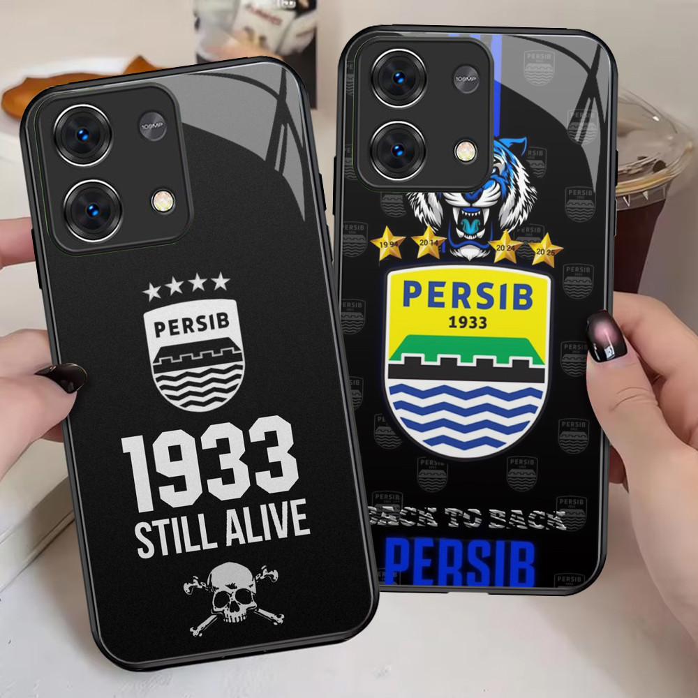 G-63 Persib HD Glass Casing สําหรับ Xiaomi Redmi Note 13 13C Pro Plus 5G Case