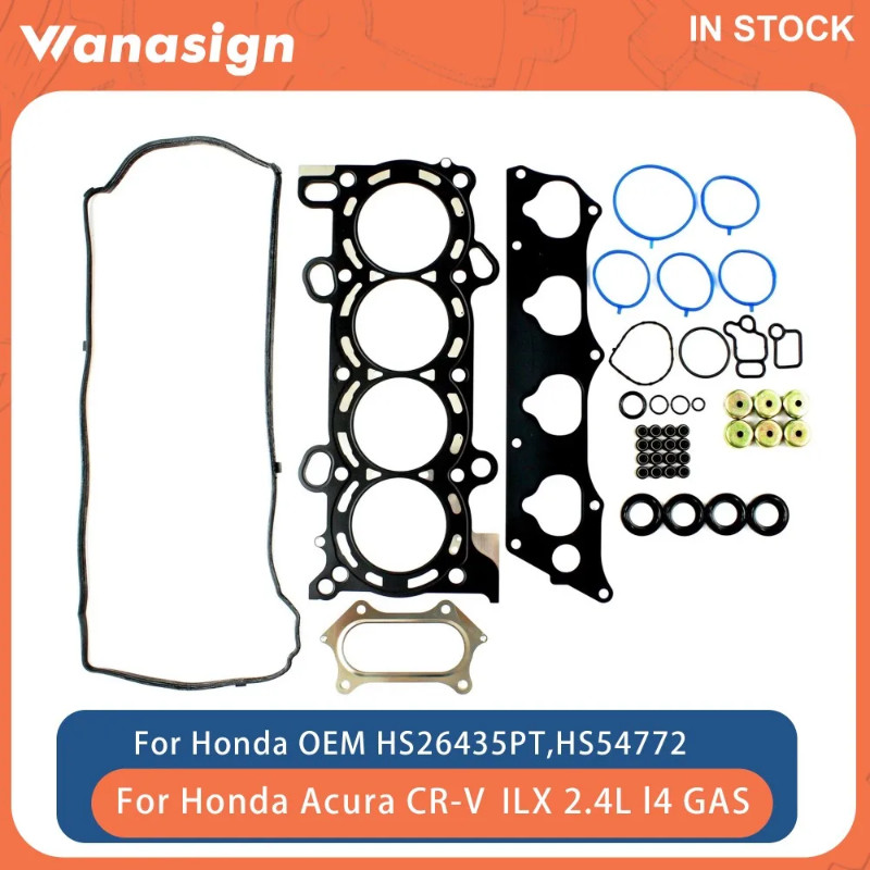 Engine Full Head Gasket Set Fit 2.4 L For Honda CR-V CRV Accord Acura ILX TSX K24Z1 K24Z2 K24Z3 2.4