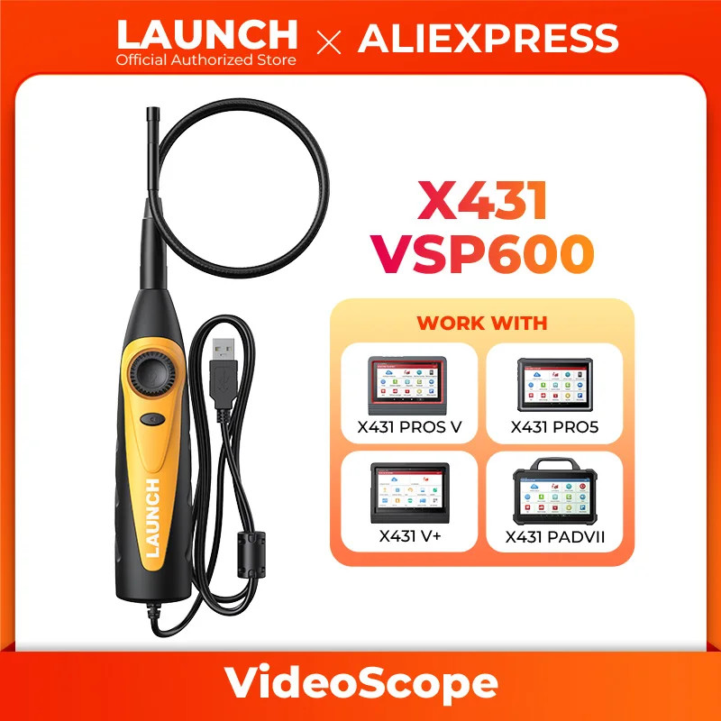 LAUNCH X431 VSP-600 VSP600 OBD2 Scanner Video Scope Camera Digital Inspection Camera work with  X43