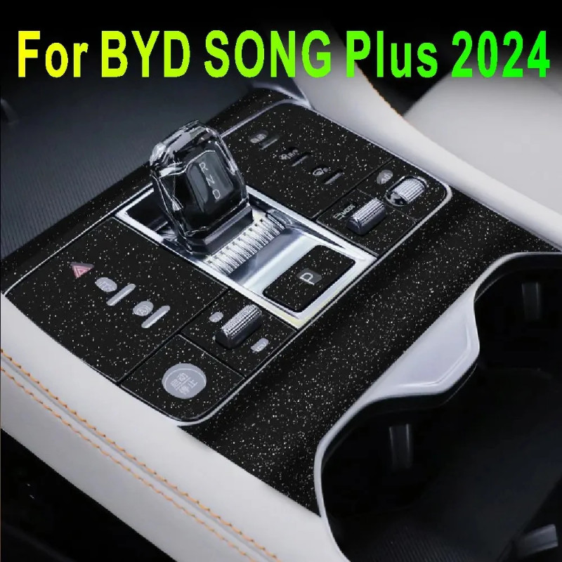 For BYD SONG Plus 2024 2023 Central control gear interior film protective film car sticker modifica