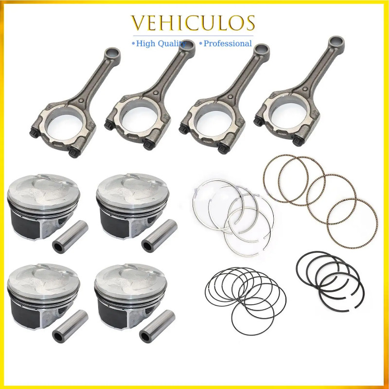 G4FD G4FC Engine Connecting Rod & Pistons & Rings Kit For Hyundai Kia Accent Rio 1.6L DOHC 23510-2B
