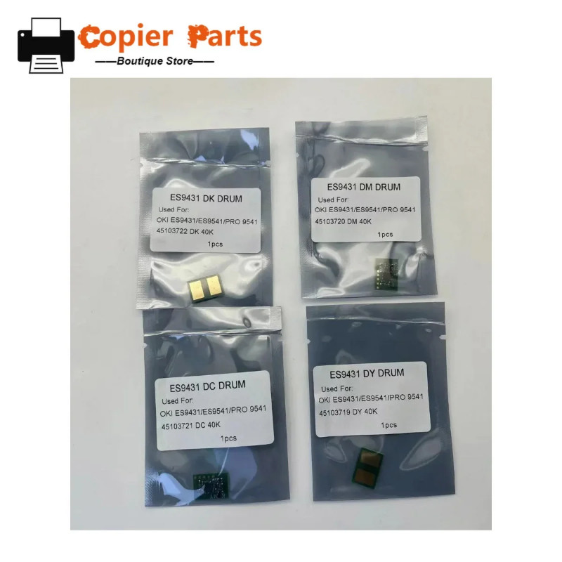 4pcs For OKI ES9000 Pro 9000 ES9431 ES9541 Pro 9431 pro9541 pro9542 pro9411 Drum chip 45103719 4510
