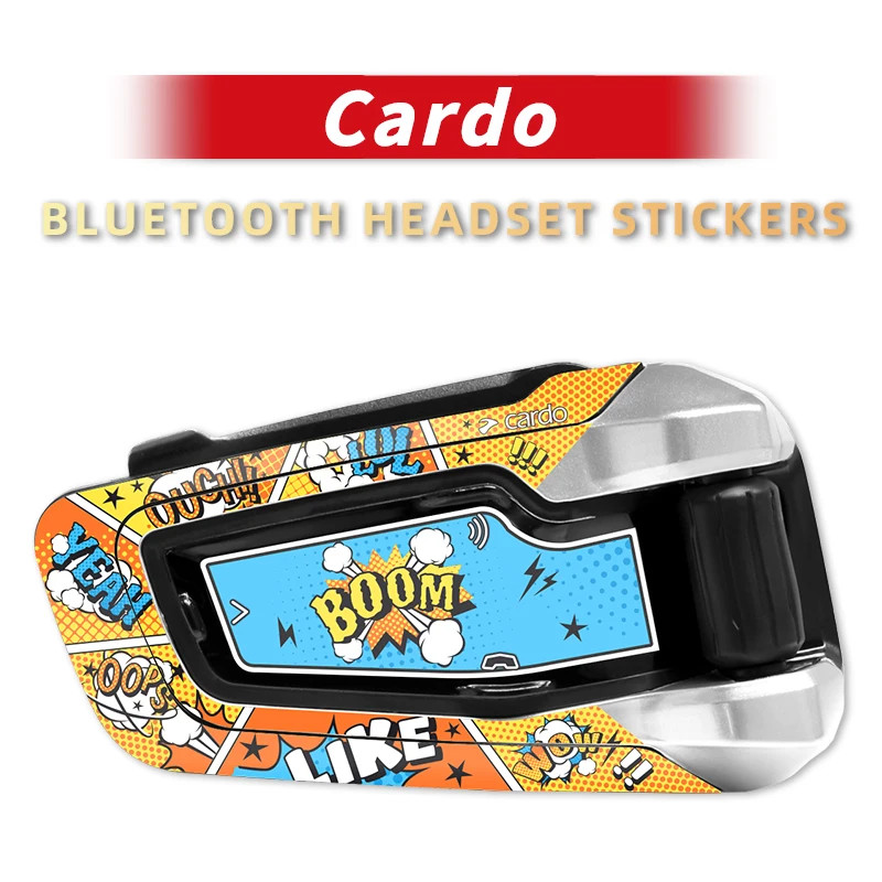 Used For Cardo Generation Motorcycle Bluetooth Headset Decorative Stickers, Custom Pattern Decals