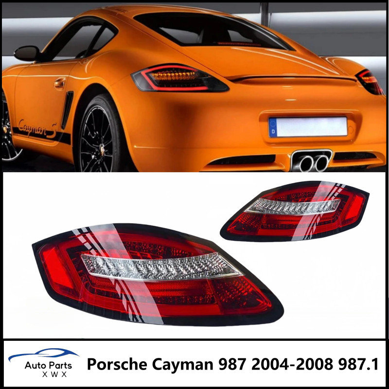 Car Lights for Porsche Cayman 987 LED Taillight 2004-2008 Cayman 987.1 Boxster Tail Lights DRL Sign