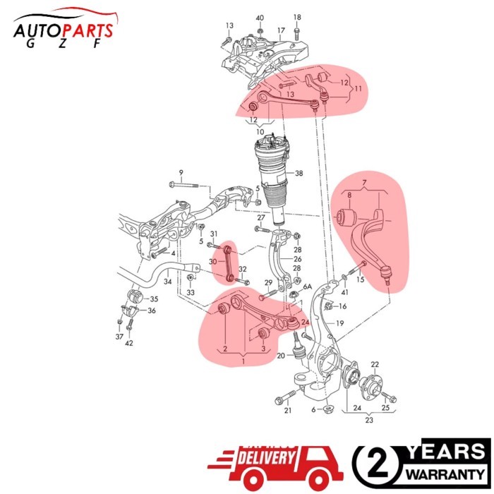Control Arms For Audi A8 D4 Porsche Cayenne