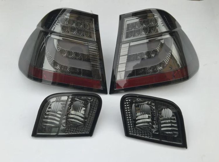 Eosuns Led Rear Light + Brake Light + Turn Signal Rear Bumper Light Reflector for Bmw 3 Series E46