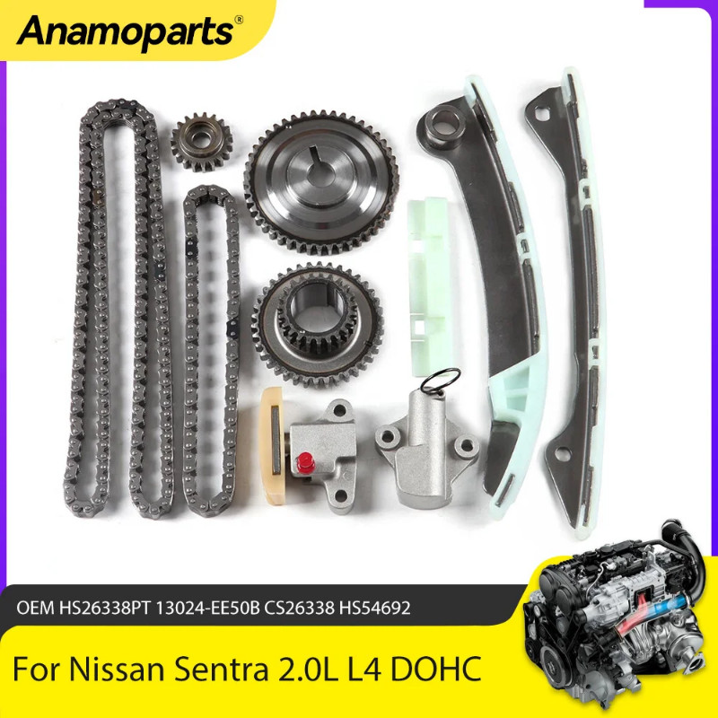 Engine Parts Timing Chain Kit Fit 2.0 L L4 Gas MR20DE For Nissan Sentra 07-14 for Versa 1.8L 2.0L D