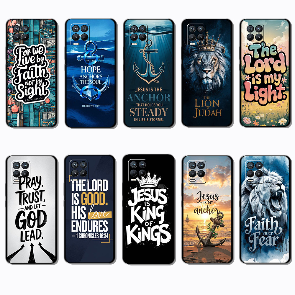 Realme 8 Pro 8i Narzo 50 4G EB12 The Bibleเคสโทรศัพท์สีดําแบบนุ่มทันสมัย