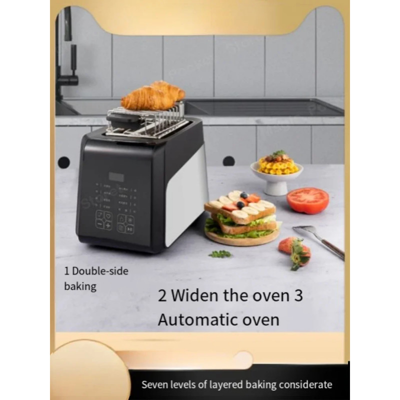 Button-press Smart Turner Toaster Toaster Sandwich Maker Home Commercial Small Breakfast Machine Bu