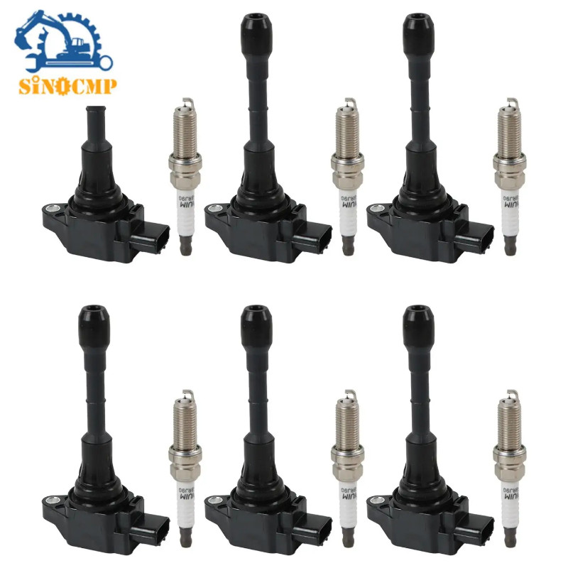 6pcs Ignition Coils +6pcs Iridium Spark Plugs for Infiniti G25 Nissan Maxima 3.5 V6 UF550 C1670 224