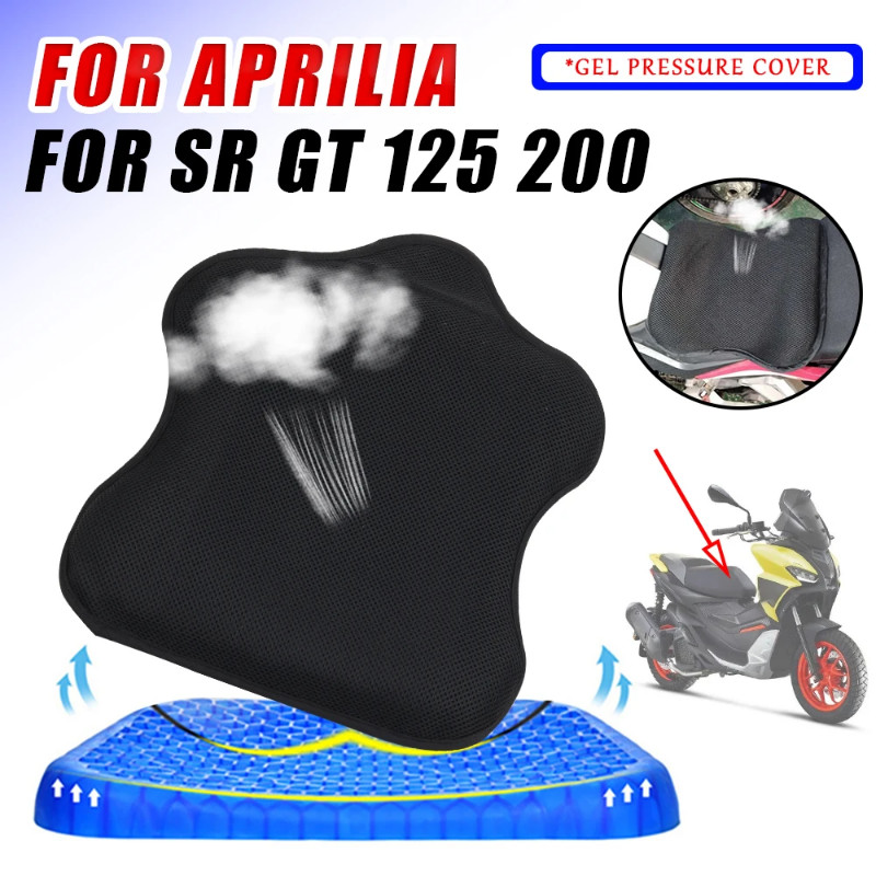 Motorcycle Accessories For Aprilia SRGT200 SR GT 200 SR GT 125 SR200 GT Gel Seat Gel Pad Gel Cushio