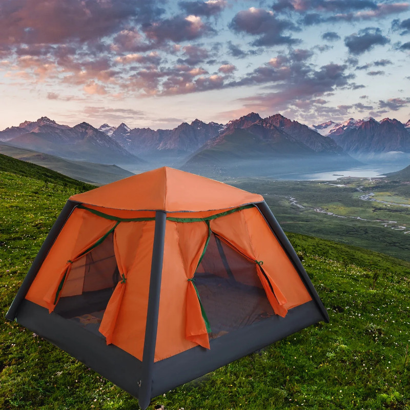 Large Custom Foldable Camping Tent Quick Automatic 4 Person