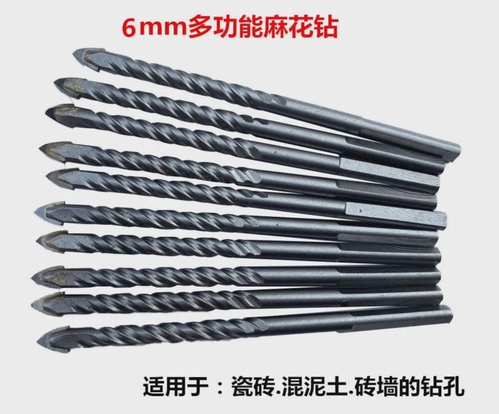 Tile Drill Glass Cement Multi-Purpose Bit Triangle Carbide Bathroom Floor Drilling