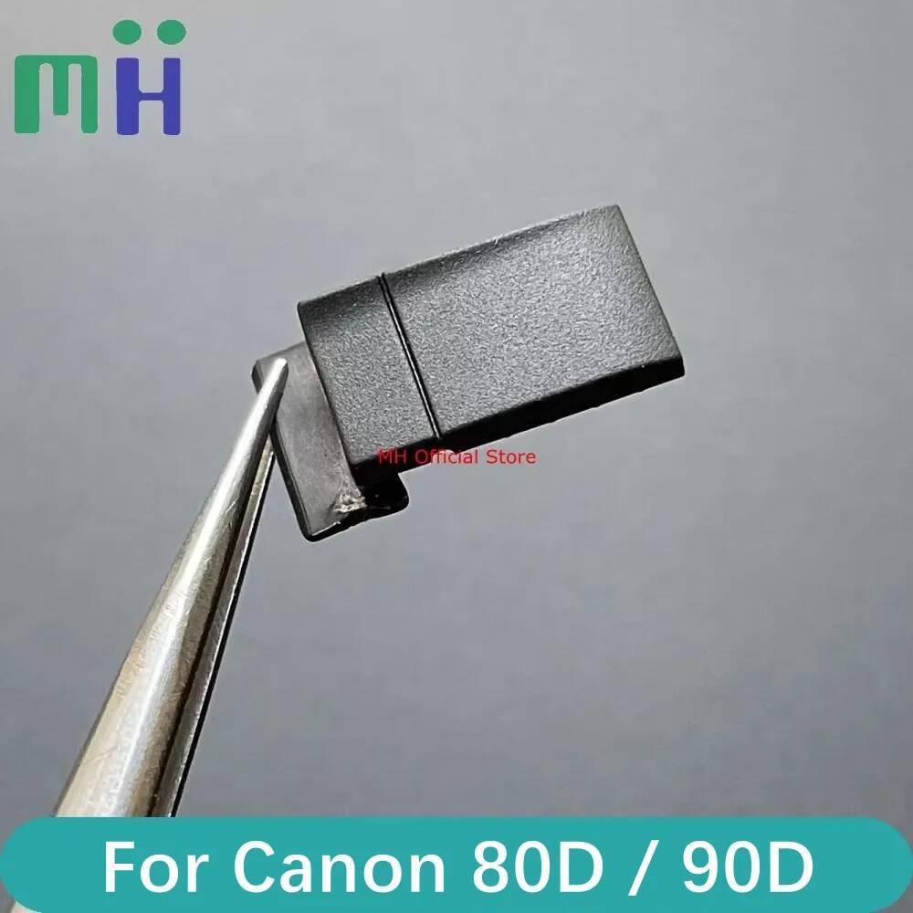 ใหม่สําหรับ Canon EOS 80D 90D ด้านล่างปลั๊กฝาครอบยาง Next to แบตเตอรี่ประตู EOS80D EOS90D เปลี่ยนกล้