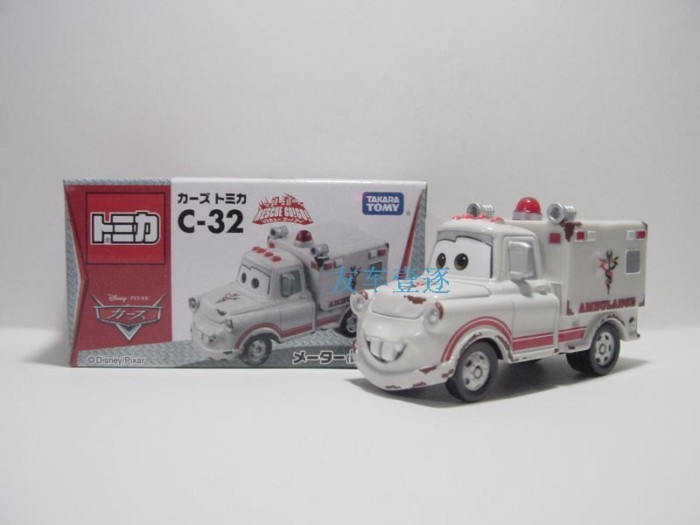 TAKARA TOMY TOMICA TAKARA TOMY TOMICA TOMICA Disney C-32 Cars TOMICA รถพยาบาล