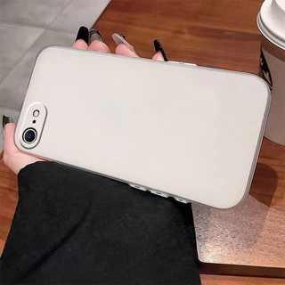 เหมาะสําหรับ iPhone 6 7 8 6s plus เคสโทรศัพท์ frosted สีโปร่งใสแผ่นดูดแม่เหล็กไร้สายชาร์จกันกระแทกปลอก MSTC01