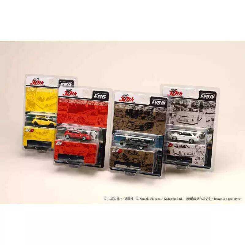 HJ 1: 64 Initial D EVO รุ่นที่สาม EK9 EG6 โมเดลรถอัลลอย